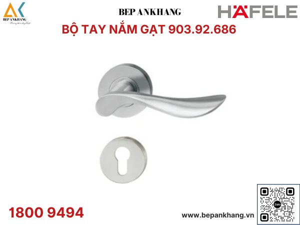 Tay nắm gạt có nắp che Hafele 903.92.686